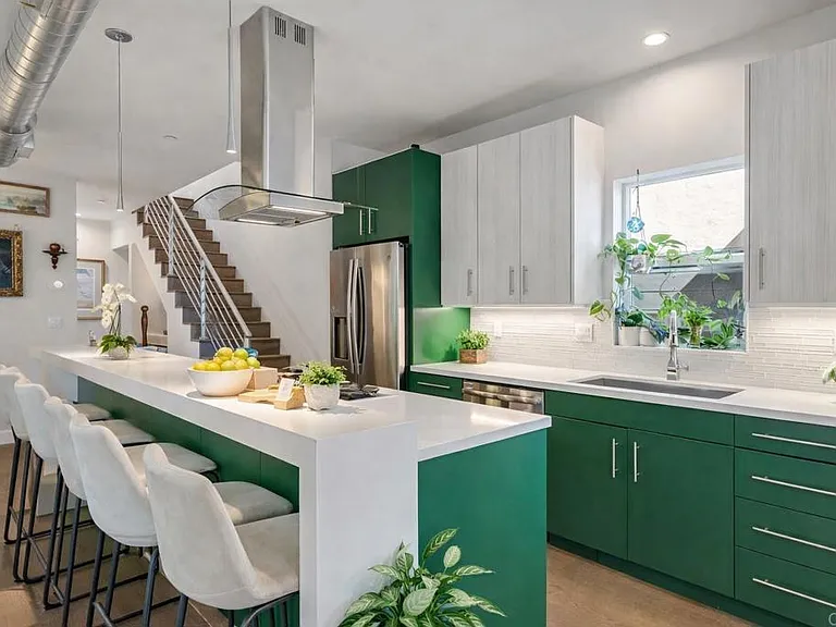 Kitchen and staircase view
